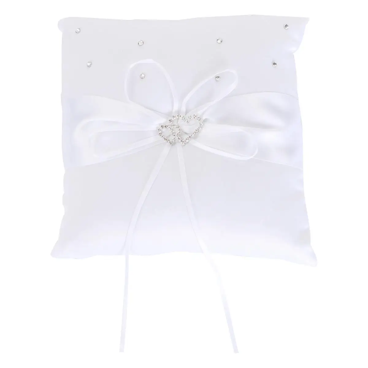 20*20cm Double Heart Bridal Wedding Ceremony Pocket Pillow Cushion with Satin Ribbons (White)
20*20cm Double Heart Bridal Wedding Ceremony Pocket Pillow Cushion with Satin Ribbons (White)