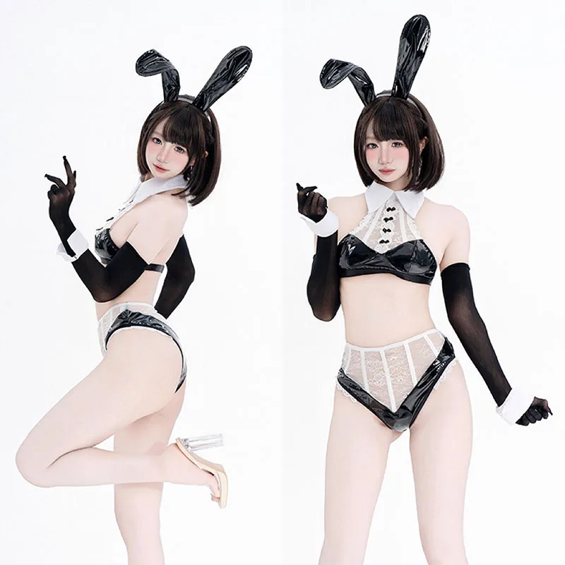 Anime Bunny Girl Cosplay Costume Women Sexy Leather Bodysuit Rabbit Cute Ears Lace Uniform Underwear Outfits Halloween Clothes
Anime Bunny Girl Cosplay Costume Women Sexy Leather Bodysuit Rabbit Cute Ears Lace Uniform Underwear Outfits Halloween Clothes