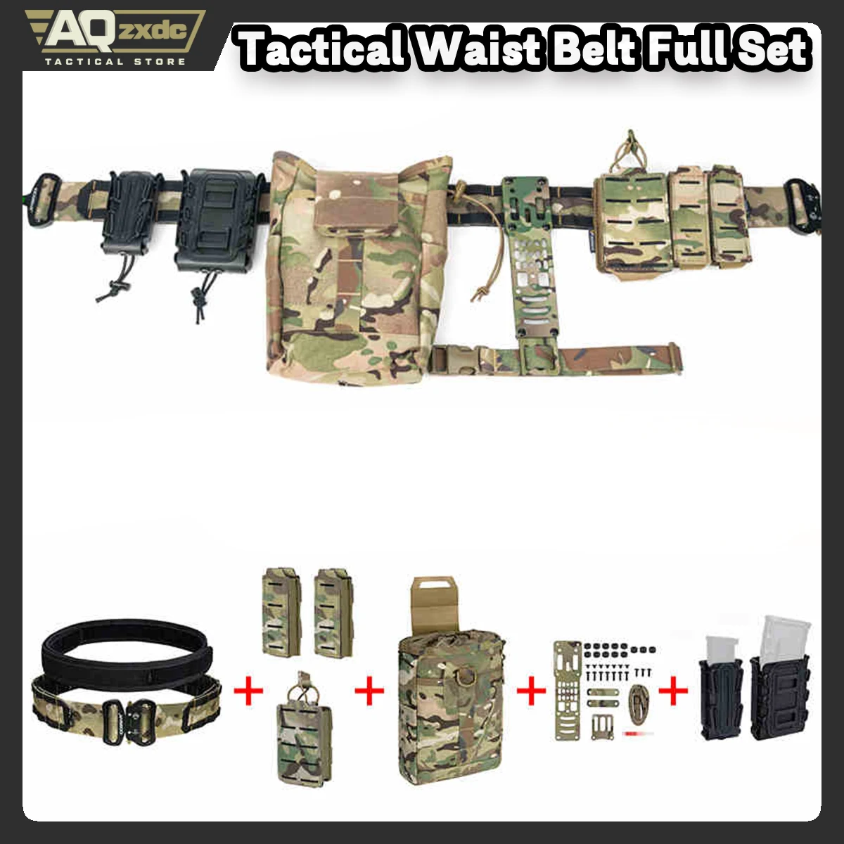 Тактический военный поясной ремень AQzxdc с универсальной сумкой, медицинской сумкой, сумкой для вспышки и сумкой для магнитов 9 мм 55 для страйкбола
Тактический военный поясной ремень AQzxdc с универсальной сумкой, медицинской сумкой, сумкой для вспышки и сумкой для магнитов 9 мм 55 для страйкбола