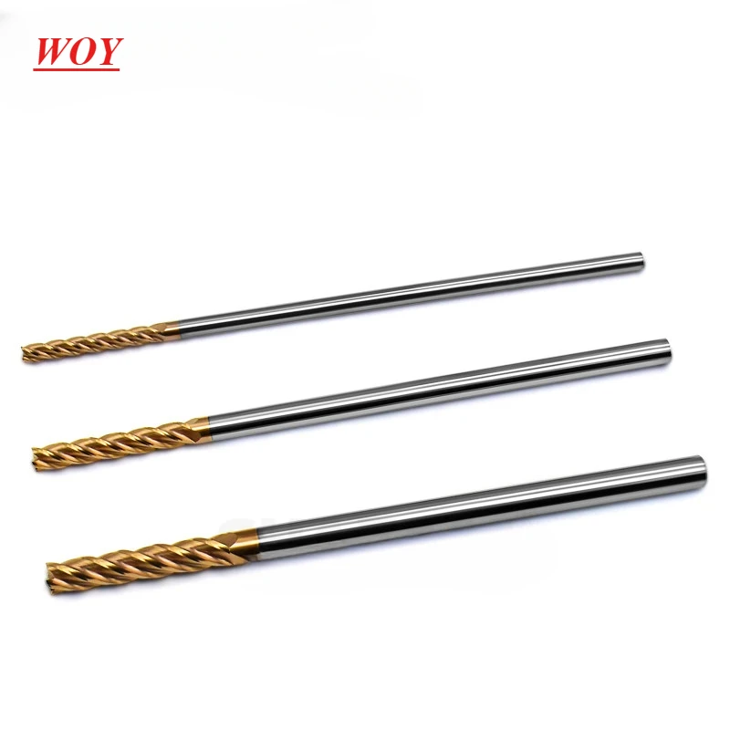 WOY Milling Cutter Alloy Coating Tungsten Steel Tool HRC55 Cnc Endmill Top Lengthen Milling Cutter Flat Bottom Long 3.0mm
WOY Milling Cutter Alloy Coating Tungsten Steel Tool HRC55 Cnc Endmill Top Lengthen Milling Cutter Flat Bottom Long 3.0mm