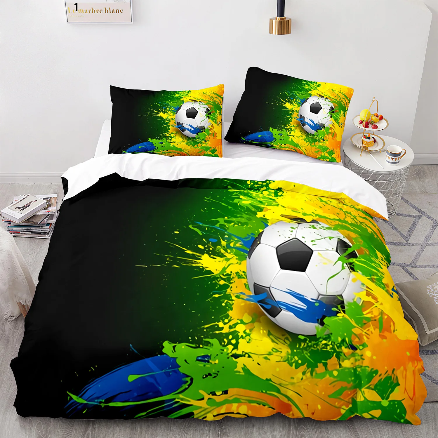 3D Print Soccer Sports Game Bedding Set Double Twin King Duvet Cover Comforter Pillowcase Boys Girls Adults Bedroom
3D Print Soccer Sports Game Bedding Set Double Twin King Duvet Cover Comforter Pillowcase Boys Girls Adults Bedroom