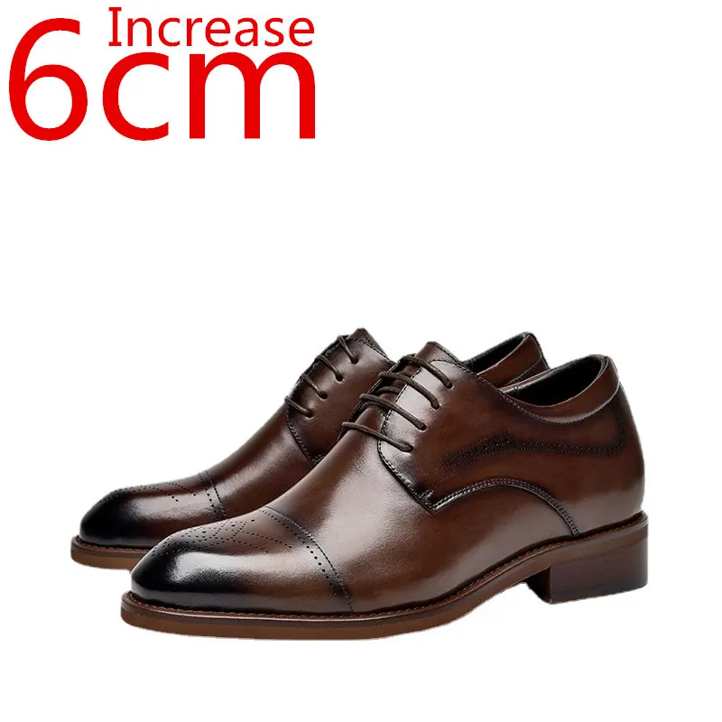 Heightened Leather Shoes Fashion Hand-madel Men Formal Leather Shoes Business Soft Soles Comfortable Increased 7cm Leather Shoes
Heightened Leather Shoes Fashion Hand-madel Men Formal Leather Shoes Business Soft Soles Comfortable Increased 7cm Leather Shoes