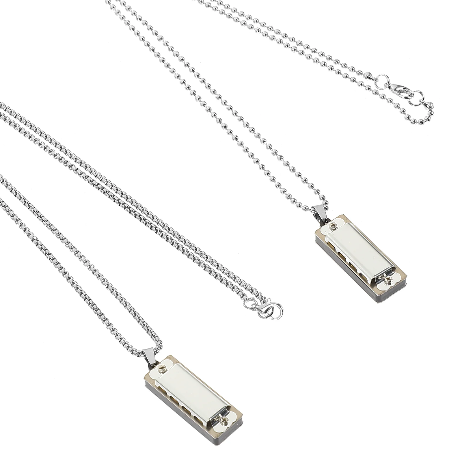 2 Pcs Musical Pendant Mini Harmonica Jewelry Necklace Kids Festival Gift Couples Silver Zinc Alloy
2 Pcs Musical Pendant Mini Harmonica Jewelry Necklace Kids Festival Gift Couples Silver Zinc Alloy