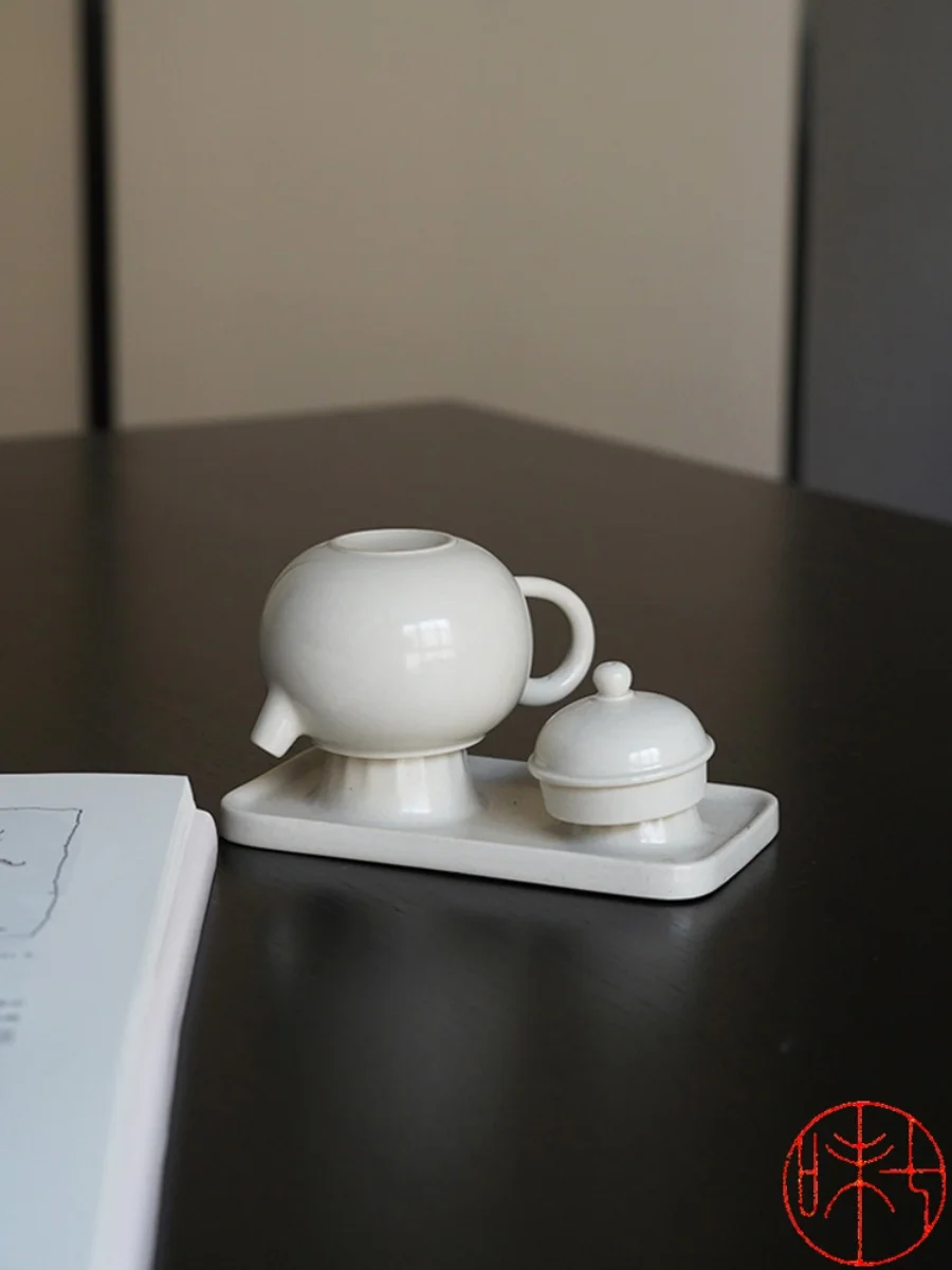 Practical Ceramic Tea Set Tea Pot Drying Rack for Tea Lovers Can Also Dry Cups Etc. Grass Ash Glazed Chinese Style Tea Tools
Practical Ceramic Tea Set Tea Pot Drying Rack for Tea Lovers Can Also Dry Cups Etc. Grass Ash Glazed Chinese Style Tea Tools