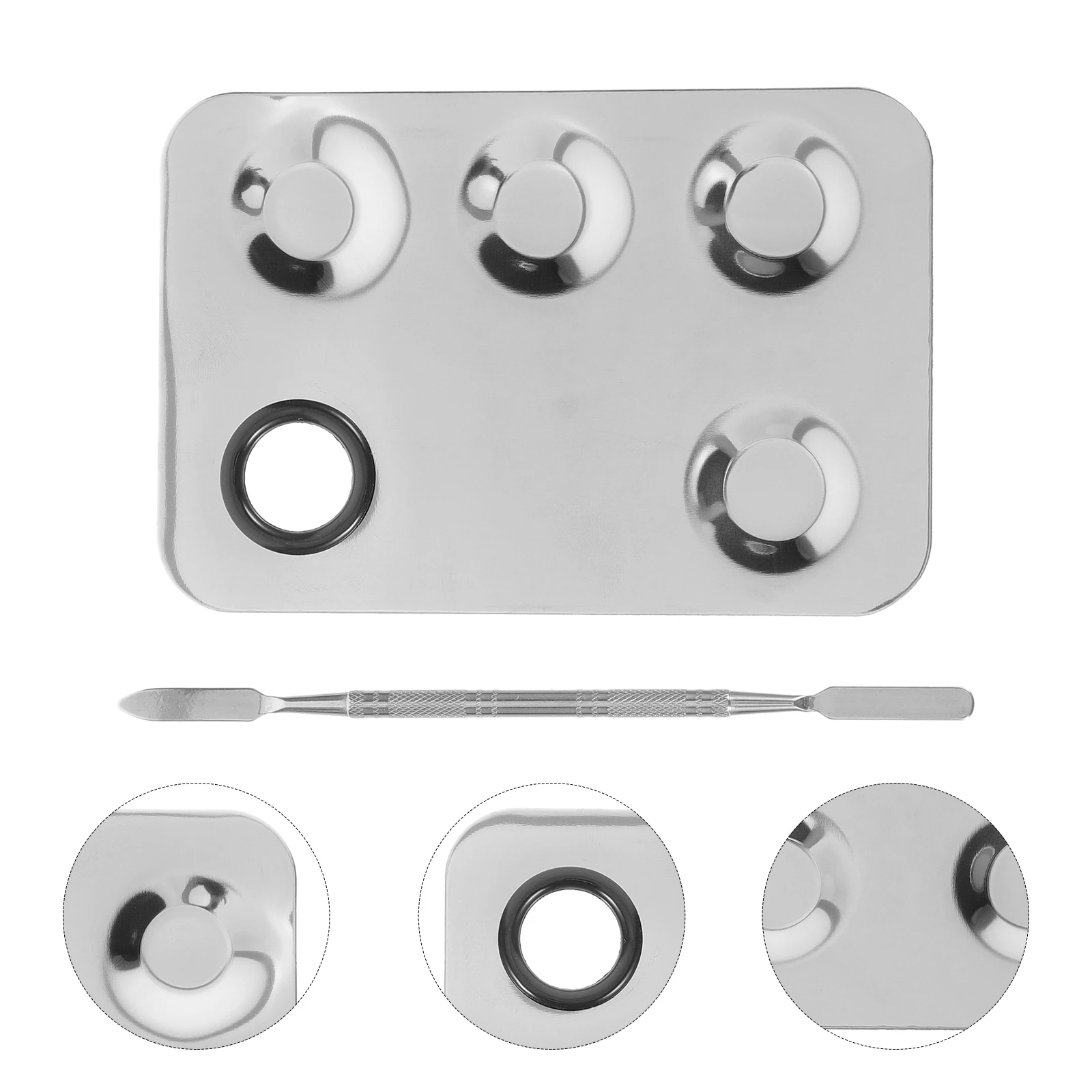 1 set 1 Set Stainless Steel Makeup Mixing Tray Kit Plate Spatula Tool For Foundation Eyeshadow Pigments Nail Art
1 set 1 Set Stainless Steel Makeup Mixing Tray Kit Plate Spatula Tool For Foundation Eyeshadow Pigments Nail Art