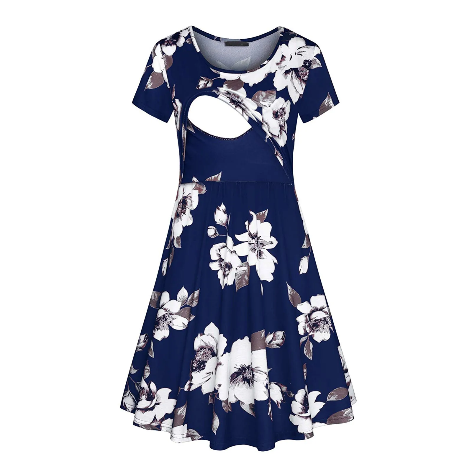 New Maternity Dresses Pregnant Women Nursing Dress Breastfeeding Floral Print Short Sleeve Maxi Dress Lactation Clothes
New Maternity Dresses Pregnant Women Nursing Dress Breastfeeding Floral Print Short Sleeve Maxi Dress Lactation Clothes