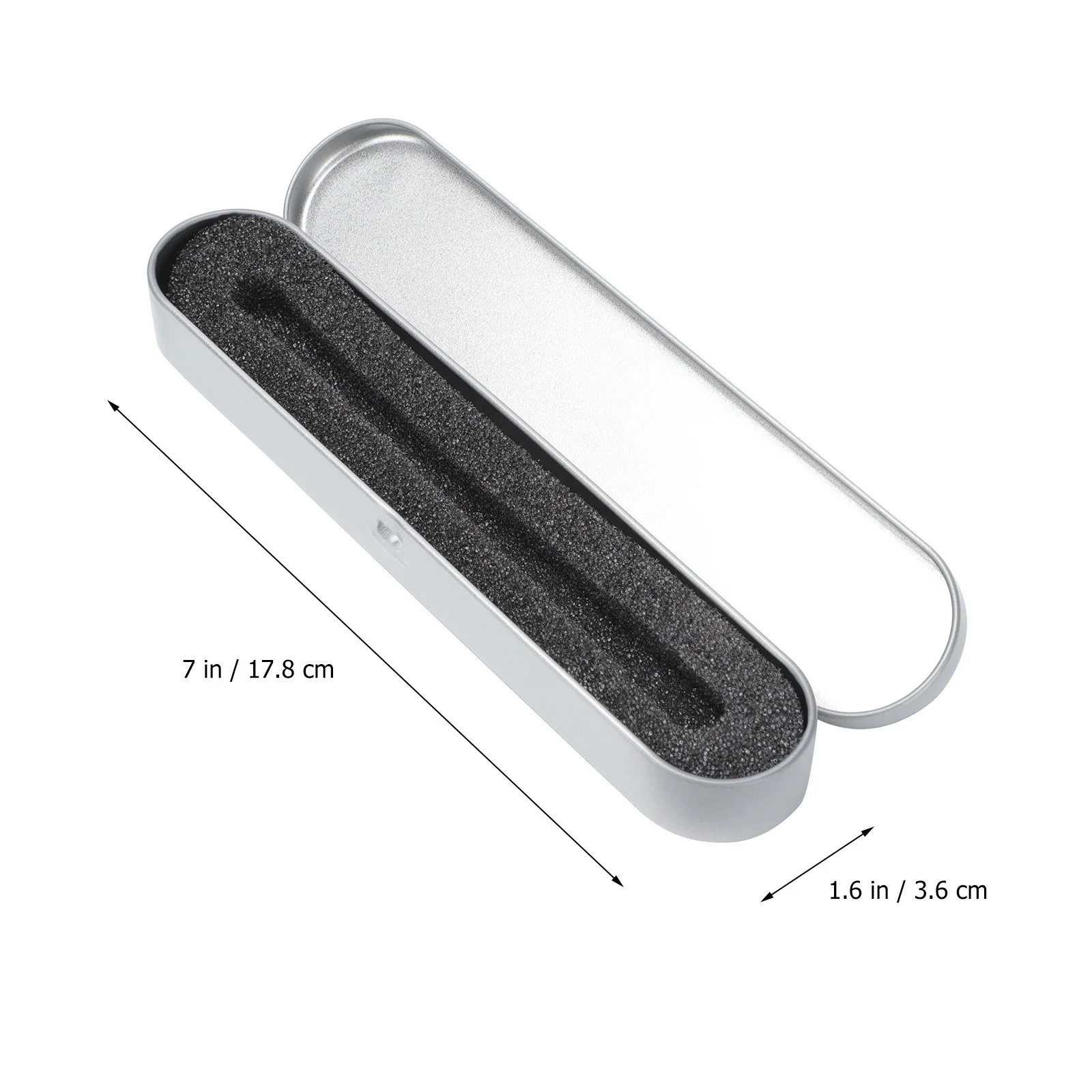 4 pcs Sponge Metal Pen Box Square Tinplate Sturdy Lightweight Portable Storage Gift Box For Students Home Organization Silver
4 pcs Sponge Metal Pen Box Square Tinplate Sturdy Lightweight Portable Storage Gift Box For Students Home Organization Silver