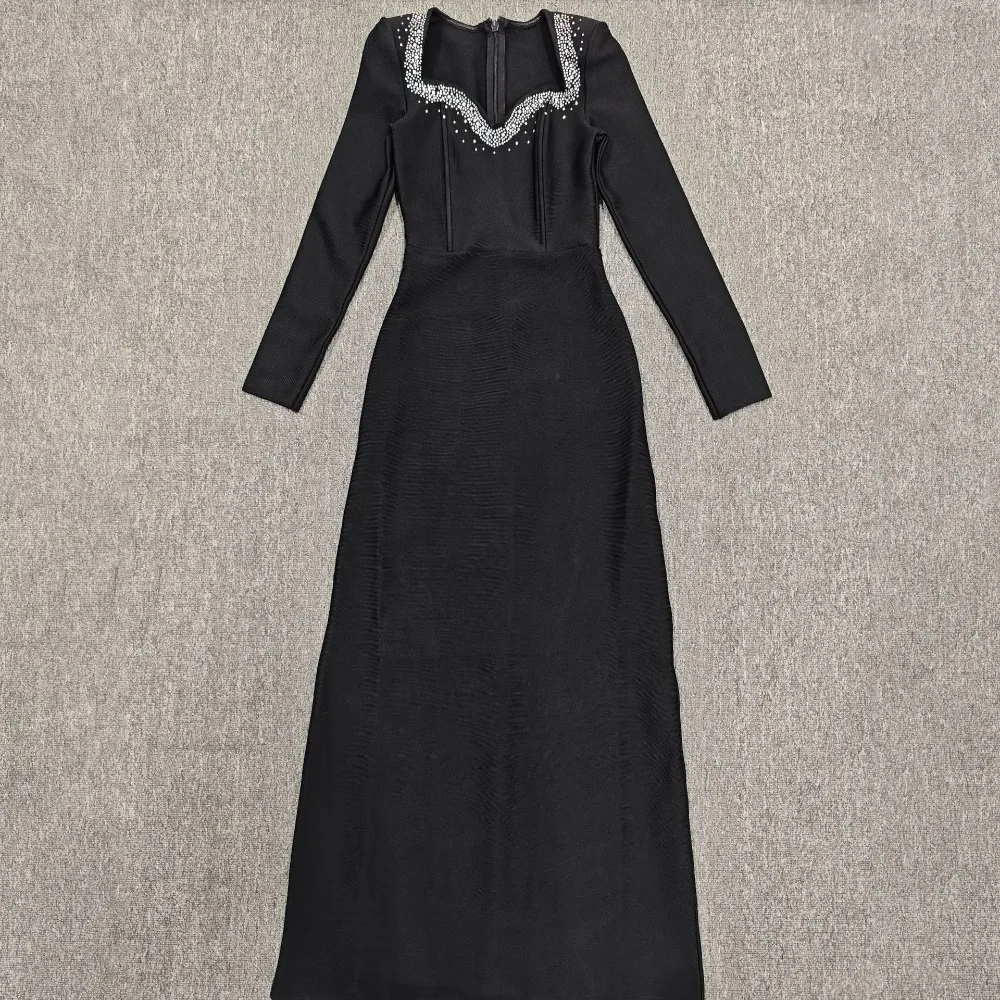 Women's Hot Drilling Craft Elegant Long Sleeve Bodycon Wedding Guest Maxi Dresses Party Club Night Rhinestone Dress Luxury Gown
Women's Hot Drilling Craft Elegant Long Sleeve Bodycon Wedding Guest Maxi Dresses Party Club Night Rhinestone Dress Luxury Gown