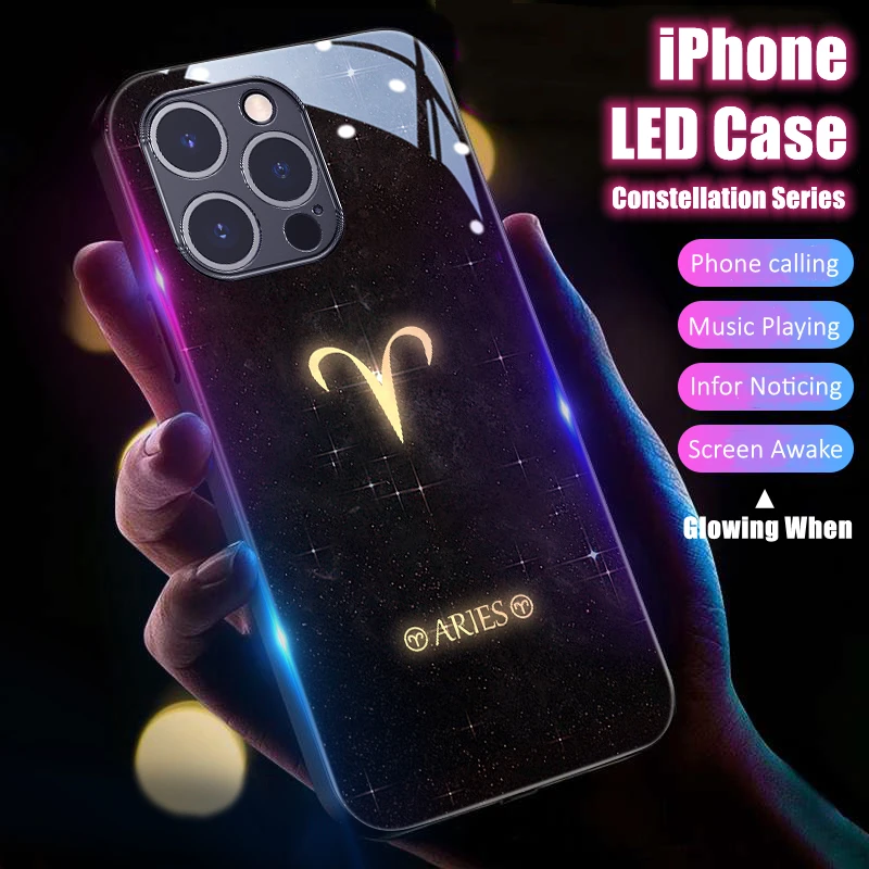 Constellation LED Light Glowing Luminous Tempered Glass Back Phone Case for iPhone 11 12 13 14 15 X Xs Xr Mini Pro Max Plus
Constellation LED Light Glowing Luminous Tempered Glass Back Phone Case for iPhone 11 12 13 14 15 X Xs Xr Mini Pro Max Plus