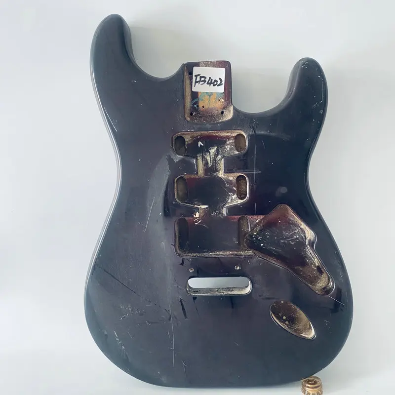 FB402 Surface Dirty and Damages Unfinished Electric Guitar Body Custom Pickups+2 Pivtos Bridges DIY Replace Guitar Parts
FB402 Surface Dirty and Damages Unfinished Electric Guitar Body Custom Pickups+2 Pivtos Bridges DIY Replace Guitar Parts