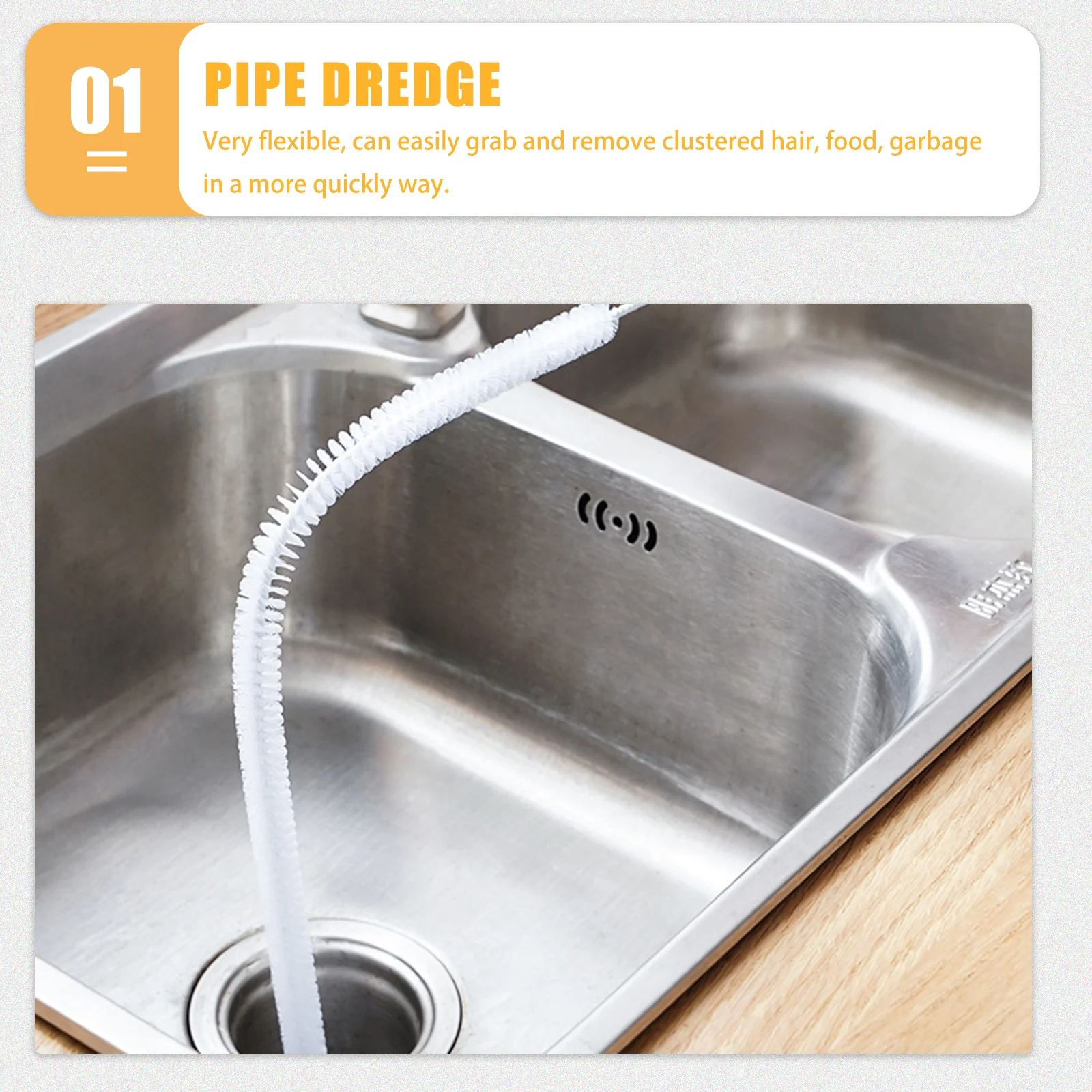 Sink Snake Drain Hair Removal Tool Flexible Drain Cleaning Brush for Home Sewer Pipe Double Ended Tub Drain Plunger Kit
Sink Snake Drain Hair Removal Tool Flexible Drain Cleaning Brush for Home Sewer Pipe Double Ended Tub Drain Plunger Kit