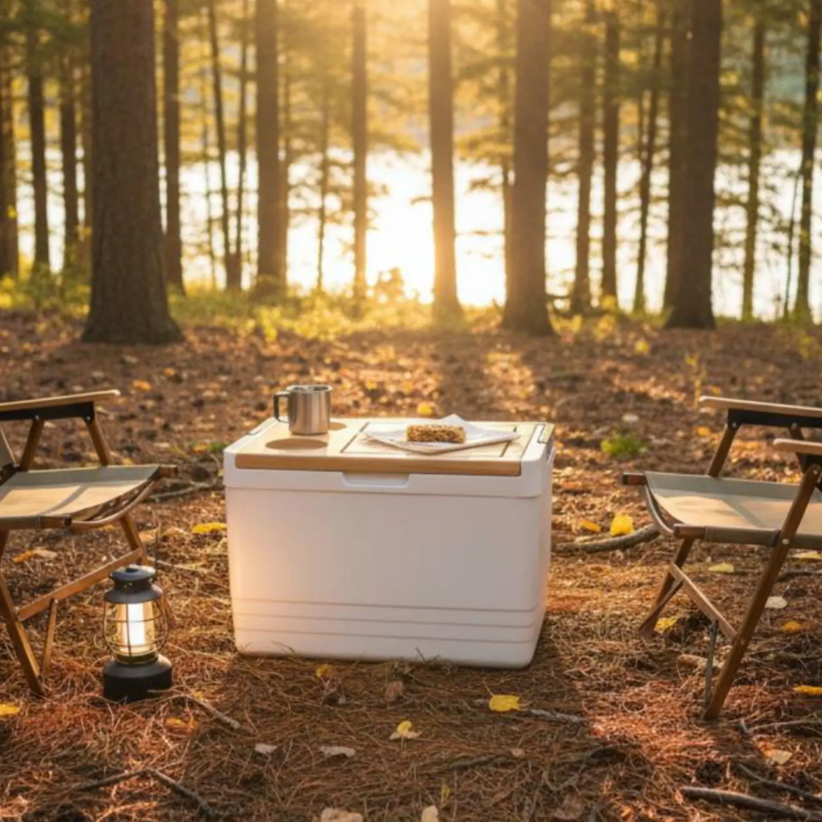 Chiller Box with Cutting Board Lid Large Capacity Insulated Container Outdoor Equipment Built-in Drink Holders for Campers
Chiller Box with Cutting Board Lid Large Capacity Insulated Container Outdoor Equipment Built-in Drink Holders for Campers
