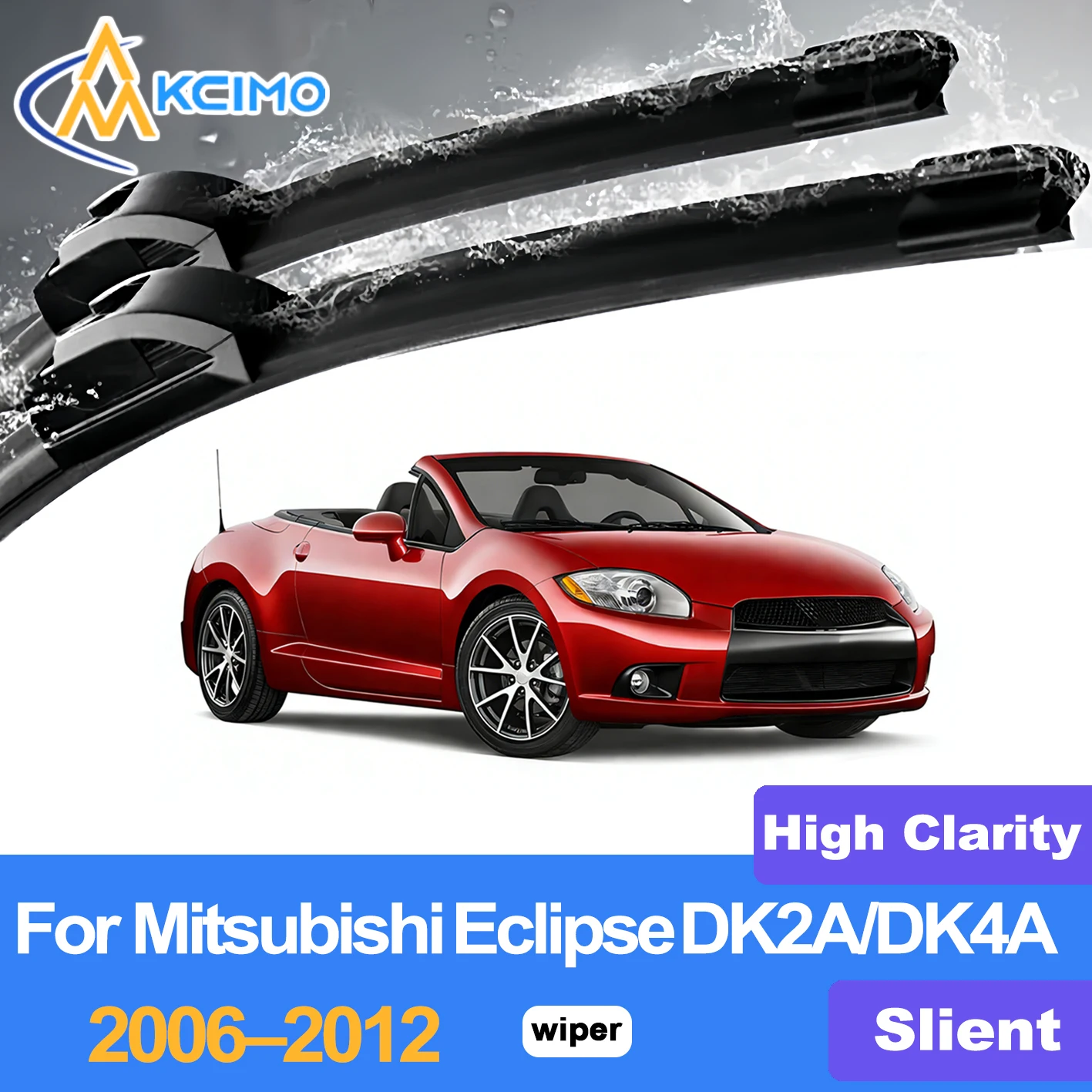 KCIMO 2PCS Front Windshield Wiper Blades For Mitsubishi Eclipse DK2A/DK4A 2006–2012, Silent Operation Durable Car Wipers
KCIMO 2PCS Front Windshield Wiper Blades For Mitsubishi Eclipse DK2A/DK4A 2006–2012, Silent Operation Durable Car Wipers