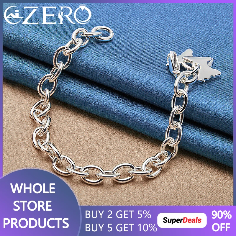 ALIZERO 925 Sterling Silver Double Butterfly Bracelet Chain For Woman Wedding Engagement Party Fashion Charms Jewelry Gifts
ALIZERO 925 Sterling Silver Double Butterfly Bracelet Chain For Woman Wedding Engagement Party Fashion Charms Jewelry Gifts