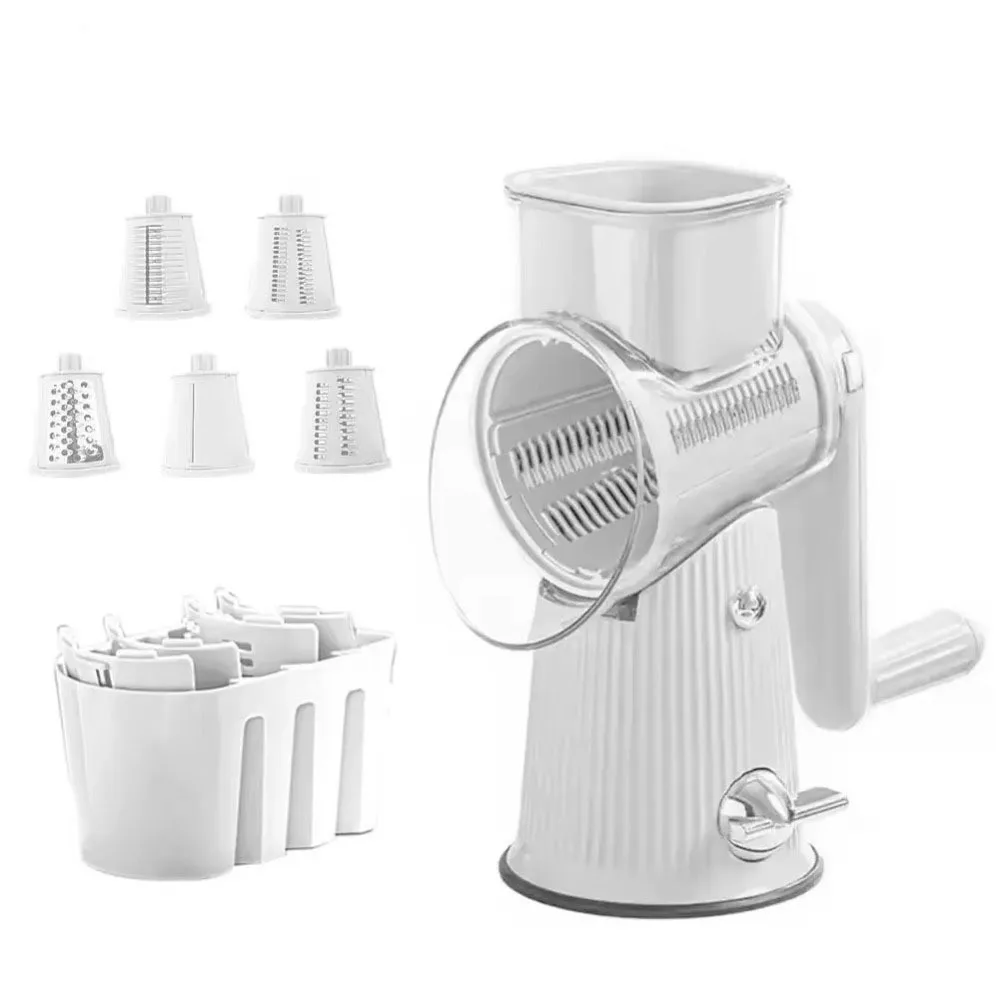 Efficient 5 Blades Vegetable Chopping Machine Hand Cranked Rotary Vegetable Slicer Manual Vegetable Grater Potatoes
Efficient 5 Blades Vegetable Chopping Machine Hand Cranked Rotary Vegetable Slicer Manual Vegetable Grater Potatoes