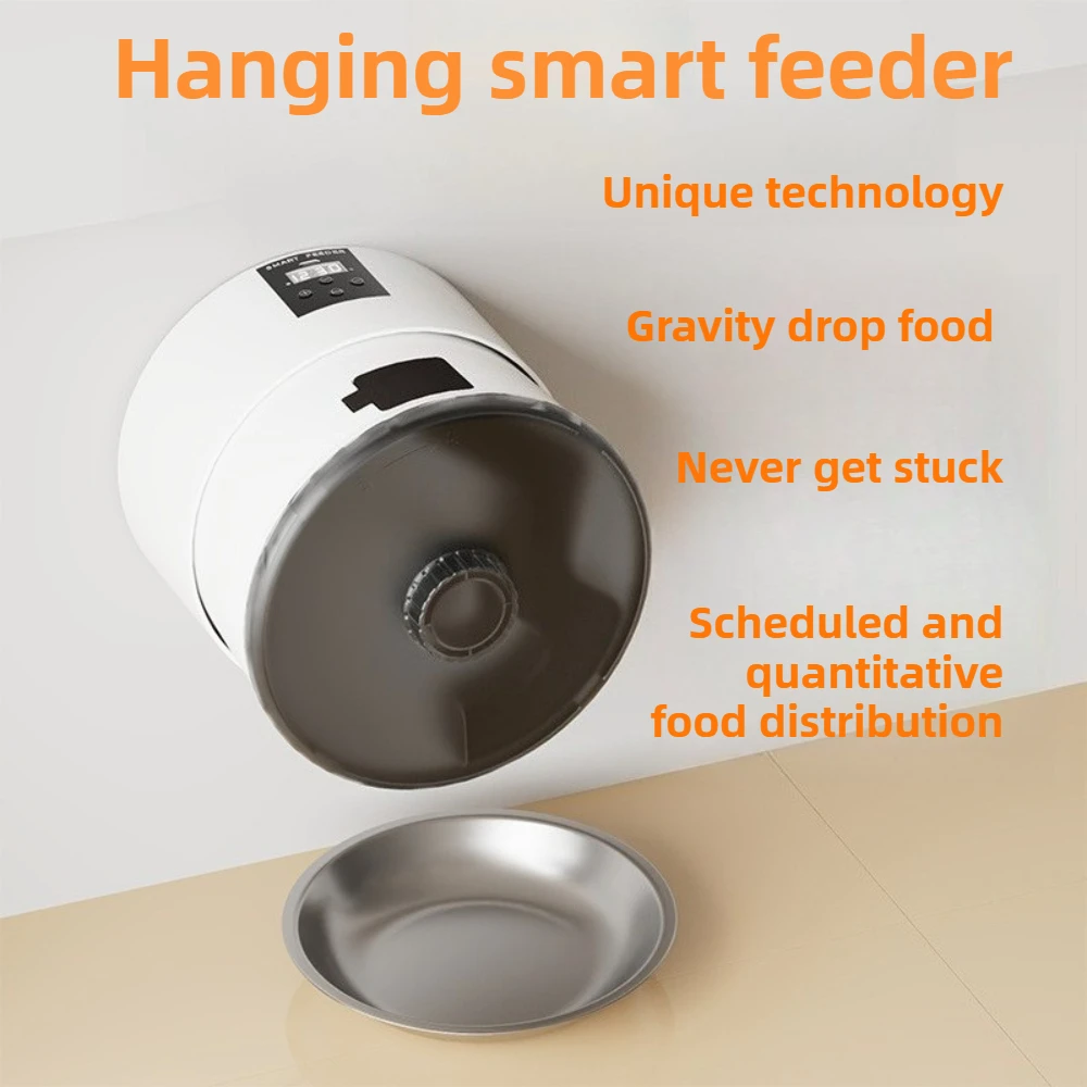 Automatic Pet Feeder Smart Roller Timer Remote Control Wall Mounted for Cats Dogs
Automatic Pet Feeder Smart Roller Timer Remote Control Wall Mounted for Cats Dogs