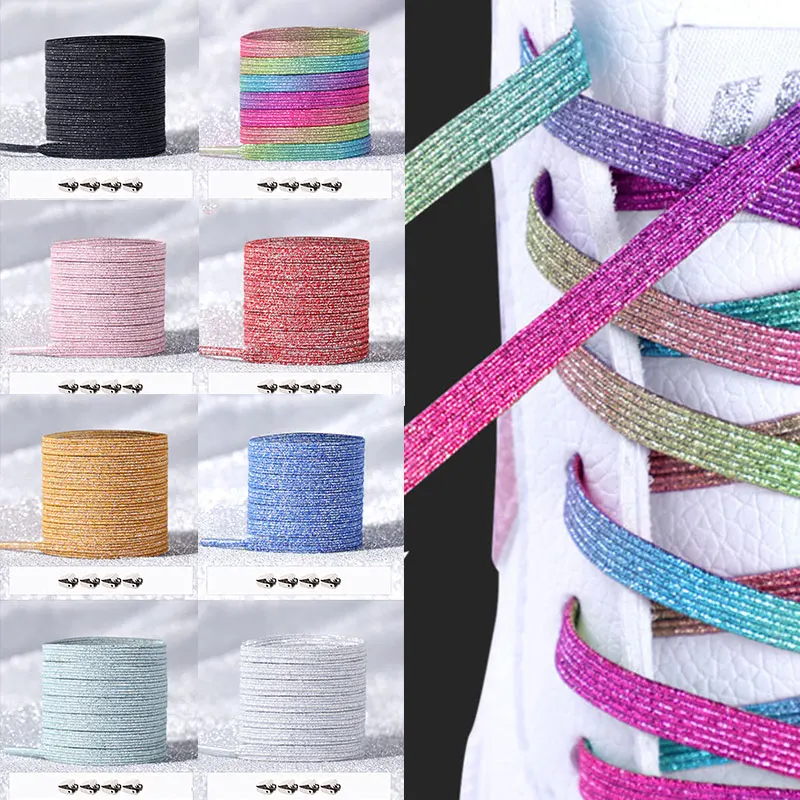 Elastic No Tie Shoelaces Colorful Flat Shoe laces Sneakers shoelace Metal Lock Lazy Laces for Kids Adult One size fits all shoes
Elastic No Tie Shoelaces Colorful Flat Shoe laces Sneakers shoelace Metal Lock Lazy Laces for Kids Adult One size fits all shoes