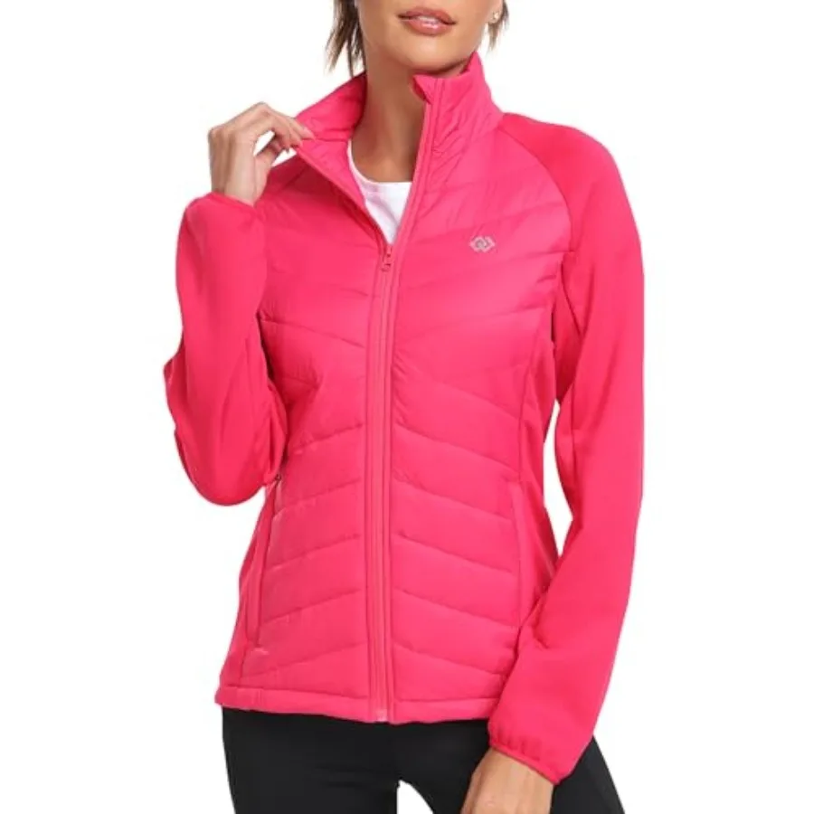 Womens Lightweight Insulated Hiking Jacket Fleece Lined Thermal Hybrid Softshell Full Zip Winter Fall Running Coat
Womens Lightweight Insulated Hiking Jacket Fleece Lined Thermal Hybrid Softshell Full Zip Winter Fall Running Coat