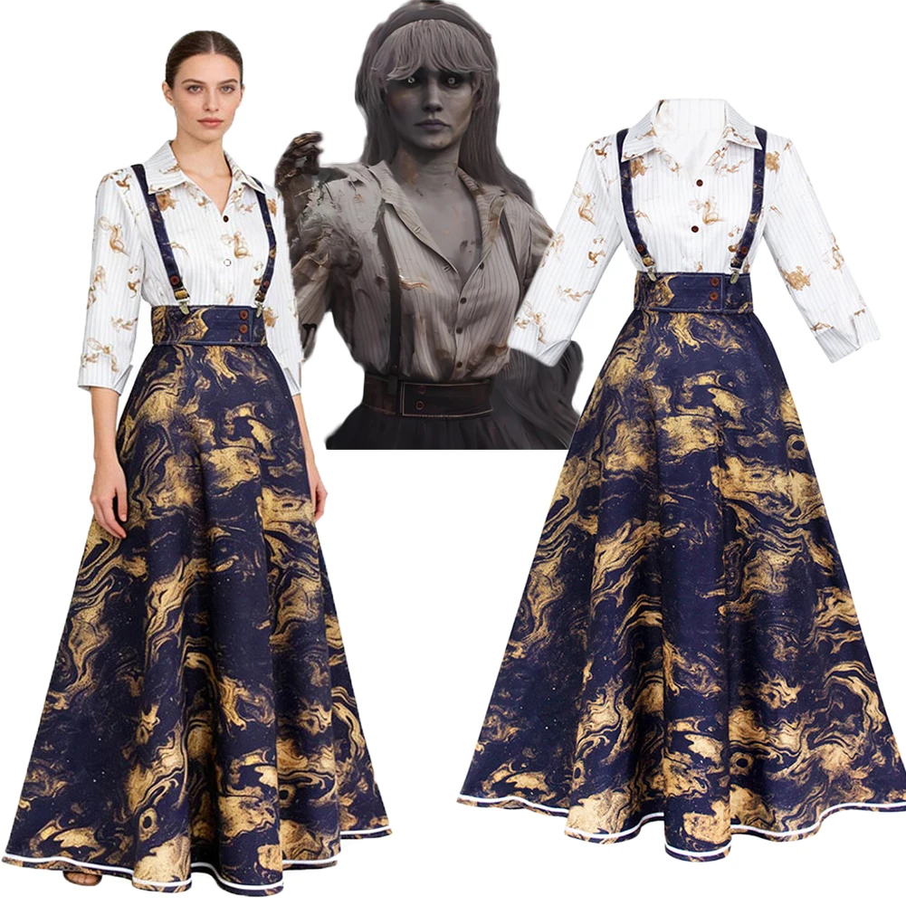 Game Clair Obscur Maier Cosplay Costume Shirt Long Skirt Clothes Outfits Women Halloween Roleplay Uniform Carnival Dress Up
Game Clair Obscur Maier Cosplay Costume Shirt Long Skirt Clothes Outfits Women Halloween Roleplay Uniform Carnival Dress Up
