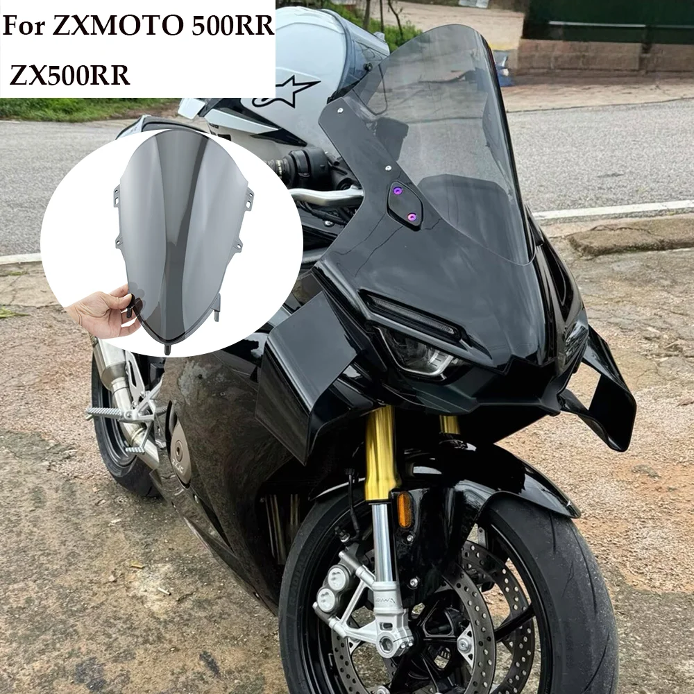 For ZXMOTO 500RR ZX500RR motorcycle Height increase Windshield-Racing Windshield Wind Deflector Fairing
For ZXMOTO 500RR ZX500RR motorcycle Height increase Windshield-Racing Windshield Wind Deflector Fairing