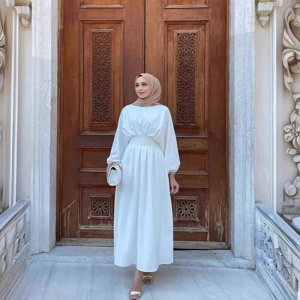 Women Muslim Dresses Elegant Party Maxi Long Dress Fashion Long Sleeve Robe Turkey Abaya Loose Jalabia Casual Solid Vestidos 
Women Muslim Dresses Elegant Party Maxi Long Dress Fashion Long Sleeve Robe Turkey Abaya Loose Jalabia Casual Solid Vestidos