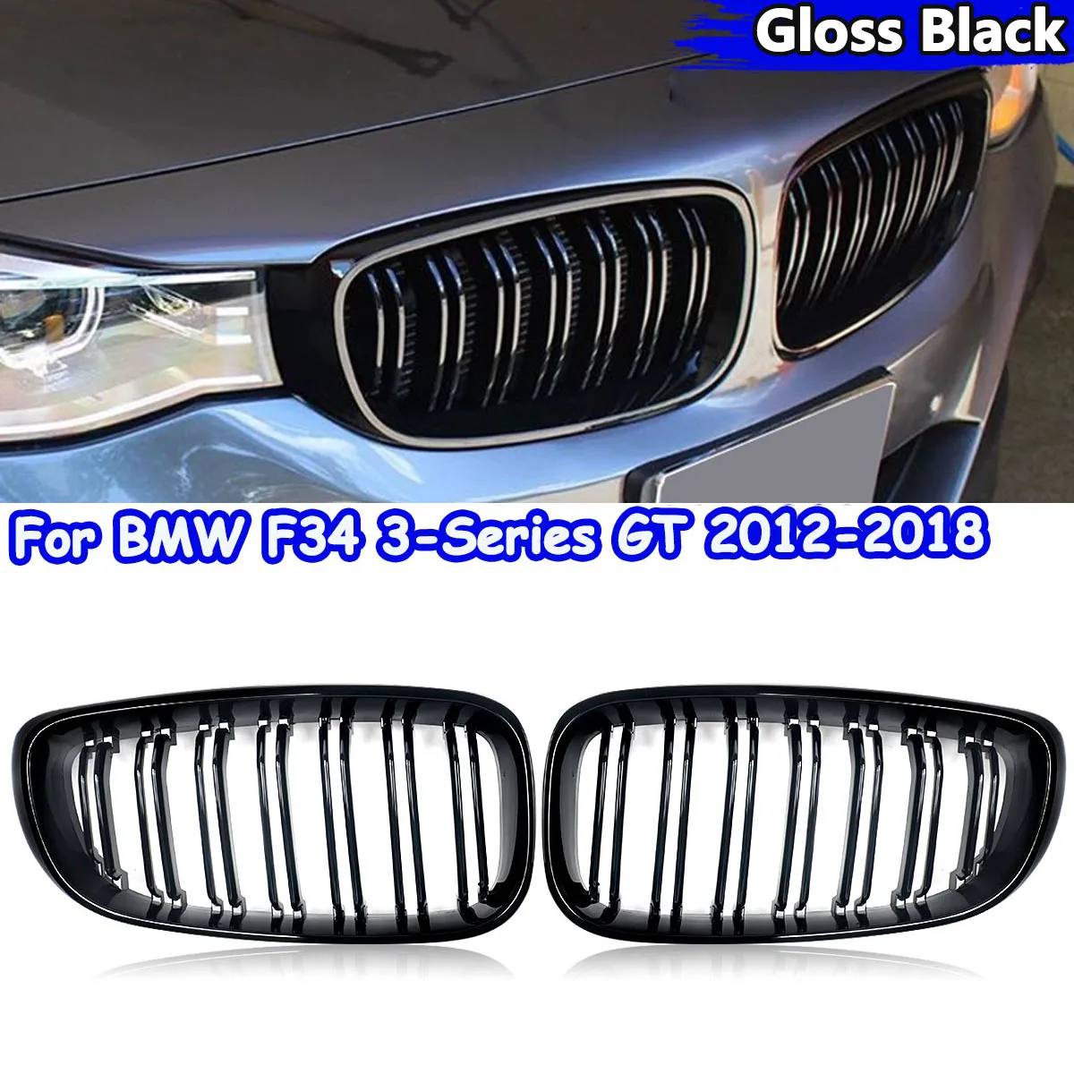 Magickit Racing Grills Front Bumper Kidney Girlle For BMW F34 328i 330i 340i 335i 3-Series GT 2012 2013-2018 Car Accessories
Magickit Racing Grills Front Bumper Kidney Girlle For BMW F34 328i 330i 340i 335i 3-Series GT 2012 2013-2018 Car Accessories