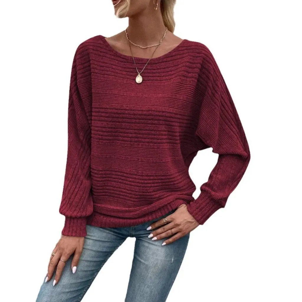Women's Casual Long Sleeve T-shirt Comfortable round Neck Pullover Top Solid Color Stitching Design for Autumn Winter
Women's Casual Long Sleeve T-shirt Comfortable round Neck Pullover Top Solid Color Stitching Design for Autumn Winter