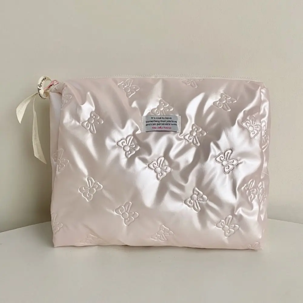 Korean PU Material Cosmetic Bag Bow Decoration Multi-function Makeup Case Storage Compartment Toiletry Bag Daily Organization
Korean PU Material Cosmetic Bag Bow Decoration Multi-function Makeup Case Storage Compartment Toiletry Bag Daily Organization