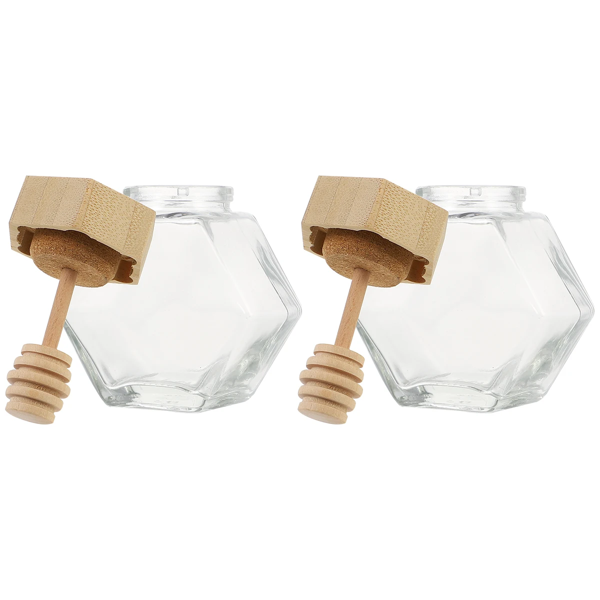 2pcs Honey Glass Jar Clear Pot with Wooden Lid for Storage Safe Sealed Containers Travel Kitchen Bar Honey Jars
2pcs Honey Glass Jar Clear Pot with Wooden Lid for Storage Safe Sealed Containers Travel Kitchen Bar Honey Jars