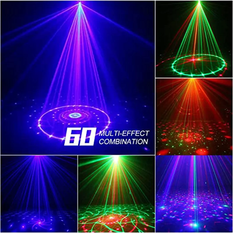 NHG-dDJ Stage Lights with Remote Control and Sound Activation, Disco 3-In-1 LED Lighting Effect Mode with 60 Light
NHG-dDJ Stage Lights with Remote Control and Sound Activation, Disco 3-In-1 LED Lighting Effect Mode with 60 Light