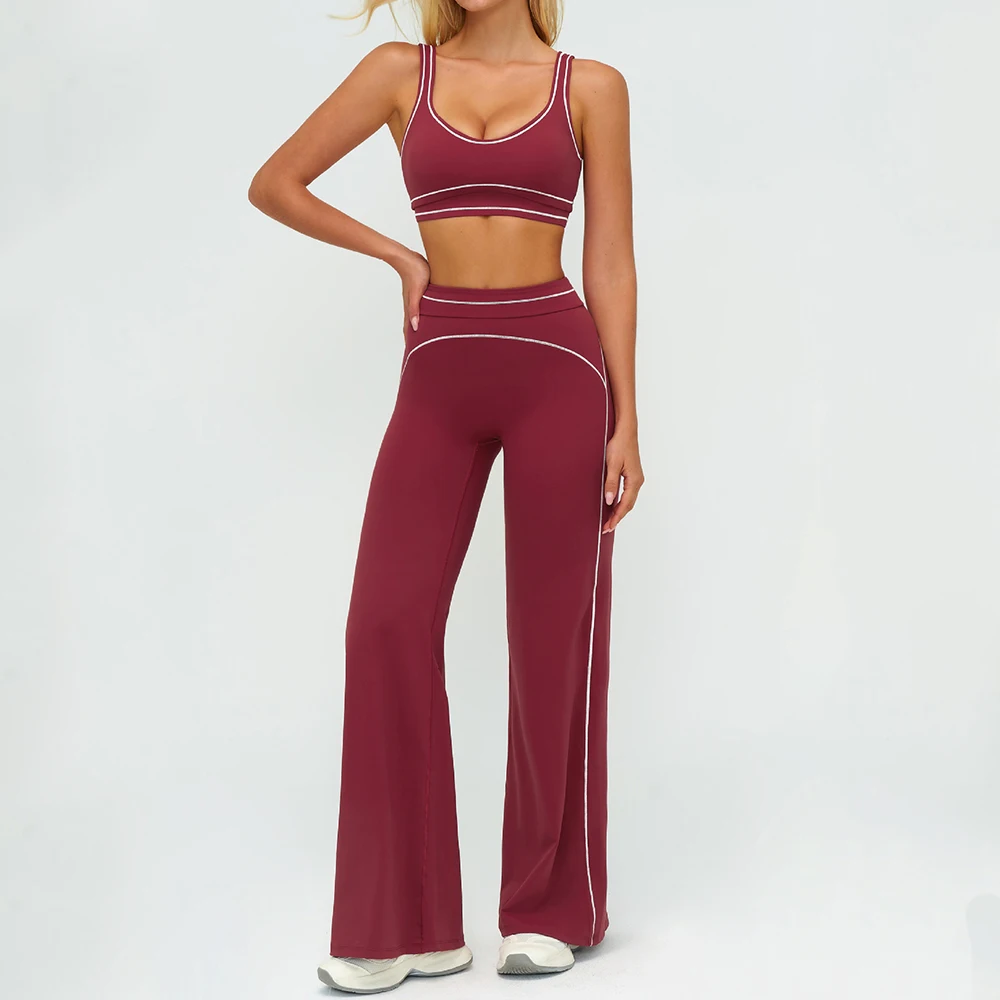 2PCS Yoga Set Gym Fitness Suits Outdoor Sports Outfits Women Tracksuit Sportswear Workout Long Sleeved Flared Pants Gym Clothes
2PCS Yoga Set Gym Fitness Suits Outdoor Sports Outfits Women Tracksuit Sportswear Workout Long Sleeved Flared Pants Gym Clothes