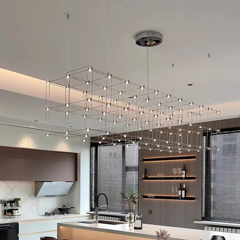 Designer light luxury glass chandelier, villa, staircase pendant lamp, customisable size, stainless steel lustre
Designer light luxury glass chandelier, villa, staircase pendant lamp, customisable size, stainless steel lustre
