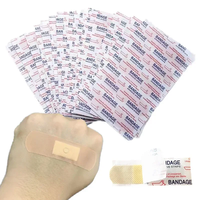 100pcs/set PE Band Aid Breathable Patch First Aid Strips Wound Dressing Tape Plasters Adhesive Bandages Woundplast
100pcs/set PE Band Aid Breathable Patch First Aid Strips Wound Dressing Tape Plasters Adhesive Bandages Woundplast