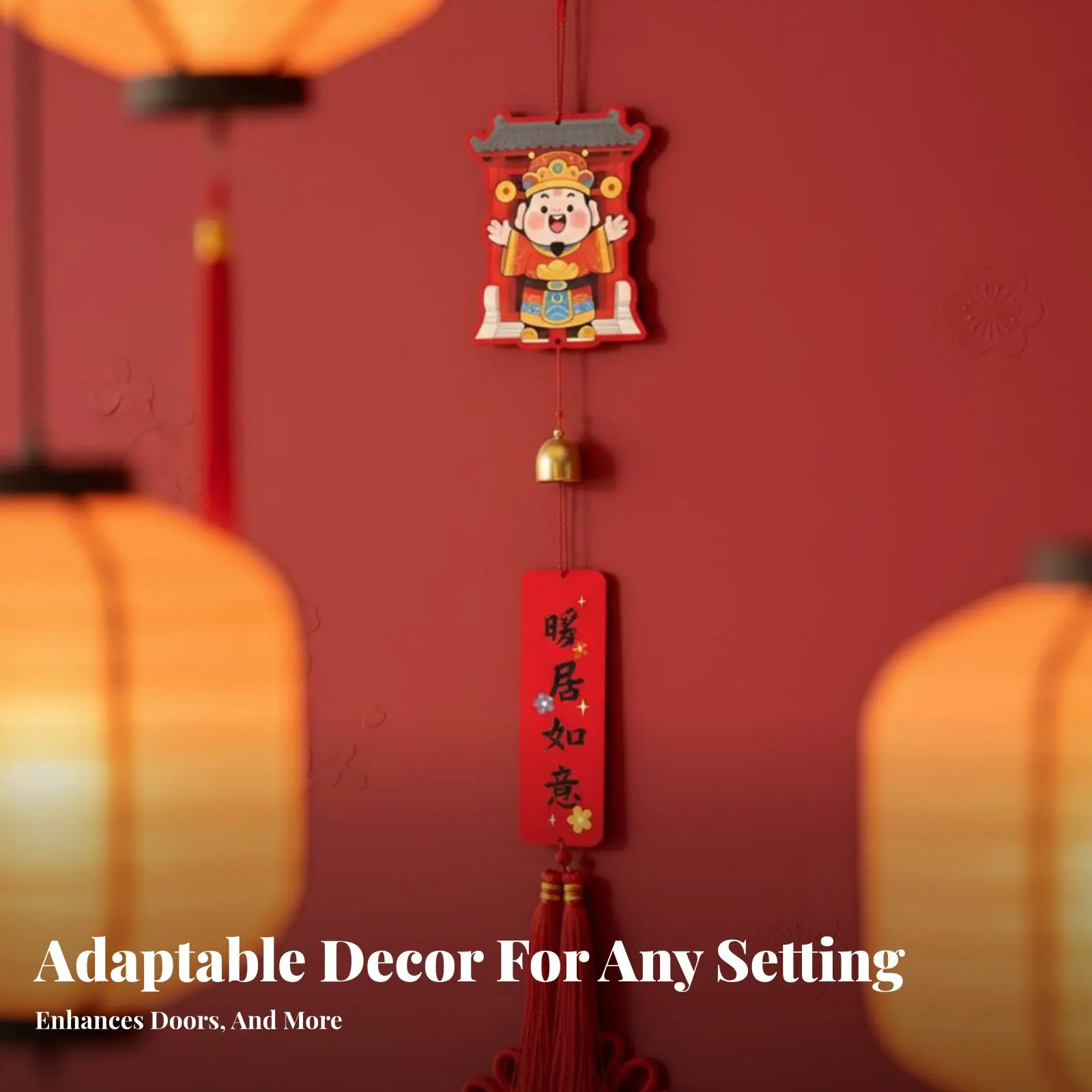 Fortune Blessing Hanging Decoration, Horse Year Chime Ornament, Paper Door Handle Decor, Chinese New Year Decoration
Fortune Blessing Hanging Decoration, Horse Year Chime Ornament, Paper Door Handle Decor, Chinese New Year Decoration