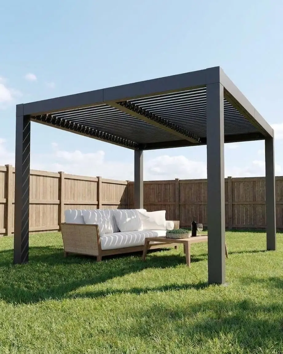 10x12 Aluminum Adjustable Louvered Pergola Durable Easy Install Modern Outdoor Patio Garden Custom
10x12 Aluminum Adjustable Louvered Pergola Durable Easy Install Modern Outdoor Patio Garden Custom
