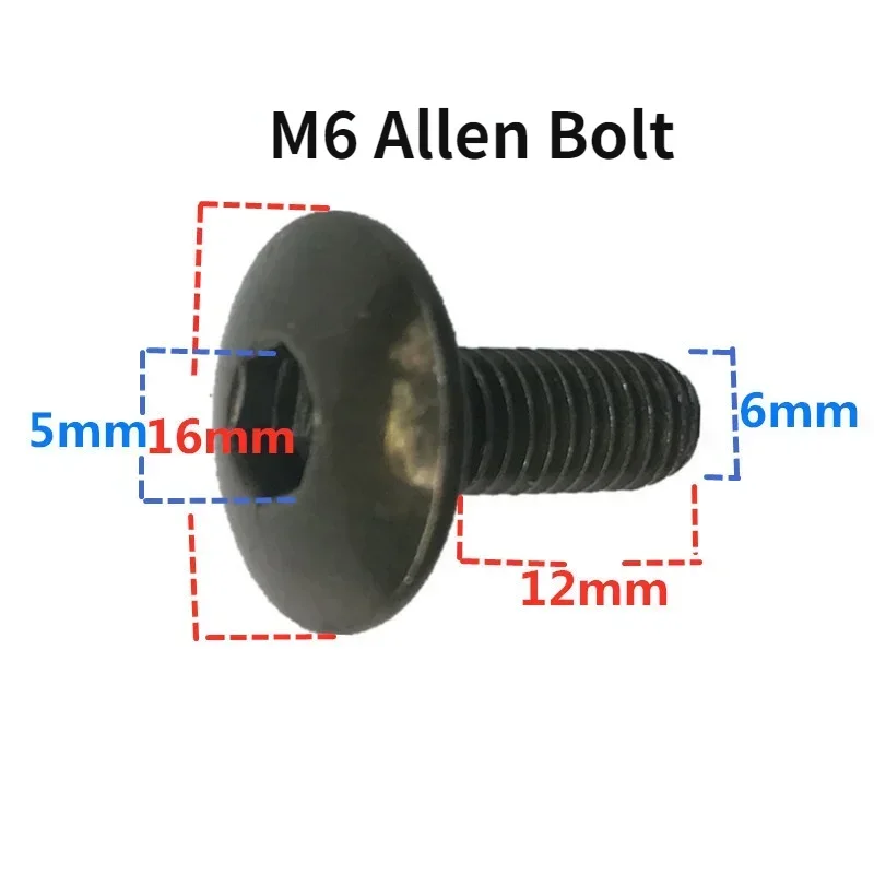100pcs M6 Allen Bolt Big Flat Round Head Inner Hexagon Screw 6mm M6X16 for Motorcycle Scooter ATV Moped Plastic Cover
100pcs M6 Allen Bolt Big Flat Round Head Inner Hexagon Screw 6mm M6X16 for Motorcycle Scooter ATV Moped Plastic Cover