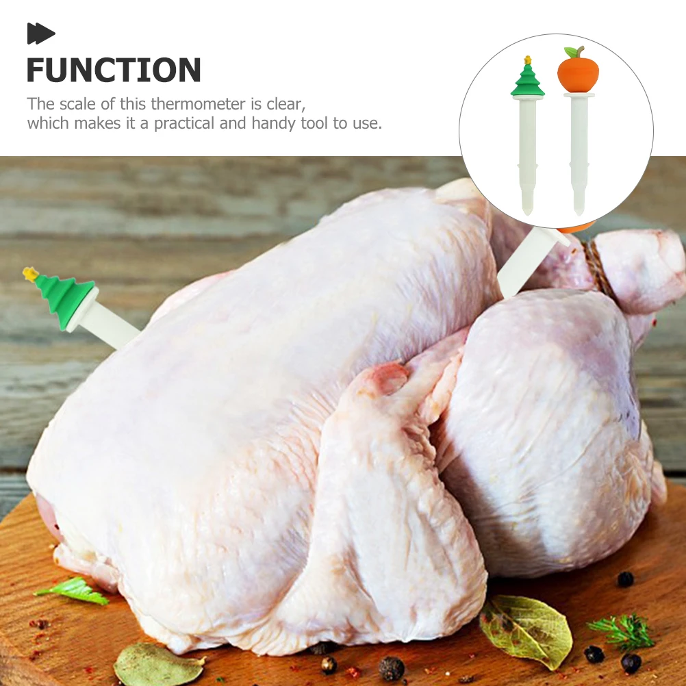 2 Pcs Turkey Thermometer Baking Indicator BBQ Smoker Gauge Meat Oven Safe Stainless Steel Food Thermometer
2 Pcs Turkey Thermometer Baking Indicator BBQ Smoker Gauge Meat Oven Safe Stainless Steel Food Thermometer