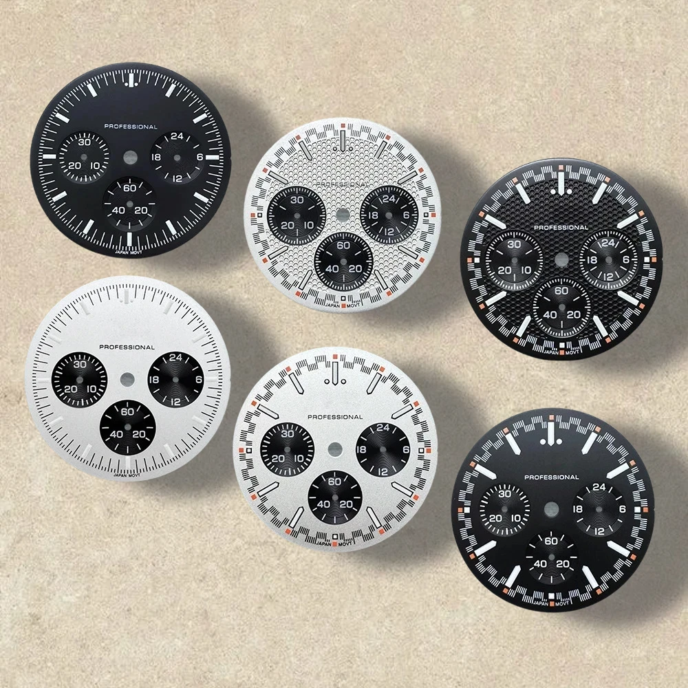 32.5mm S Logo Dial Fit VK63 Movement Green Luminous Speed High-Quality Dial Watch Modification Accessories
32.5mm S Logo Dial Fit VK63 Movement Green Luminous Speed High-Quality Dial Watch Modification Accessories