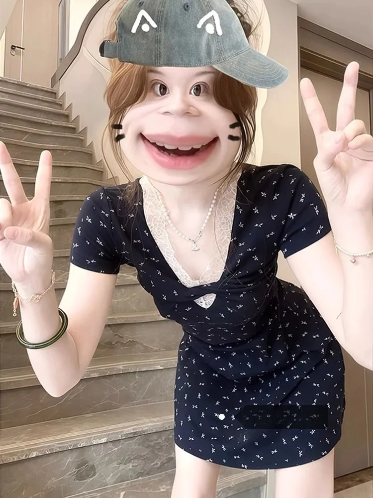 Корейский Sle V-Ne Lace Splicing ort Sve Dr Женская зимняя утягивающая юбка с цветочным принтом, повседневная юбка со сборкой на талии...
Корейский Sle V-Ne Lace Splicing ort Sve Dr Женская зимняя утягивающая юбка с цветочным принтом, повседневная юбка со сборкой на талии...