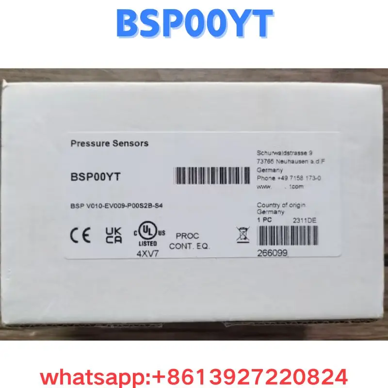 Brand New Pressure sensor BSP00YE BSP V010-EV009-P00S2B-S4 Original and Genuine Fast Shipping
Brand New Pressure sensor BSP00YE BSP V010-EV009-P00S2B-S4 Original and Genuine Fast Shipping