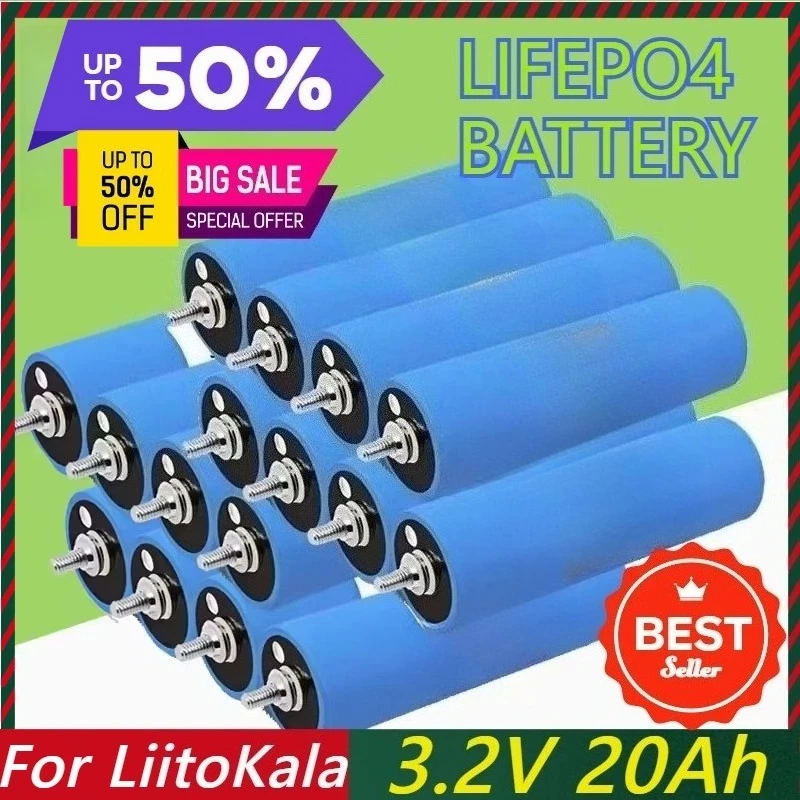 3.2V 20Ah For LiitoKala Battery LiFePO4 Phosphate Cell for Using A Yacht RV Golf Cart Batteries
3.2V 20Ah For LiitoKala Battery LiFePO4 Phosphate Cell for Using A Yacht RV Golf Cart Batteries