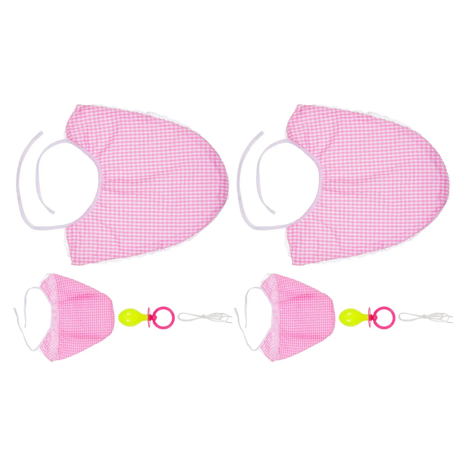 2Sets Baby Role Play Costume Set Adult Bib Bonnet Giant Pacifier for Carnival Birthday Halloween Photo Booth Dress Up Props
2Sets Baby Role Play Costume Set Adult Bib Bonnet Giant Pacifier for Carnival Birthday Halloween Photo Booth Dress Up Props