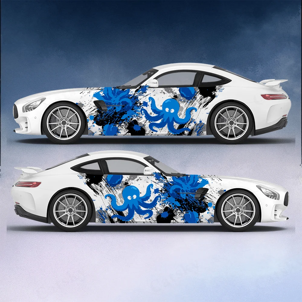 Tech Dynamic Line Blue Octopus Car Sticker, Full Body Floral Decoration, Scratch Protection, Waterproof Car Decal Car Vinyl Wrap
Tech Dynamic Line Blue Octopus Car Sticker, Full Body Floral Decoration, Scratch Protection, Waterproof Car Decal Car Vinyl Wrap
