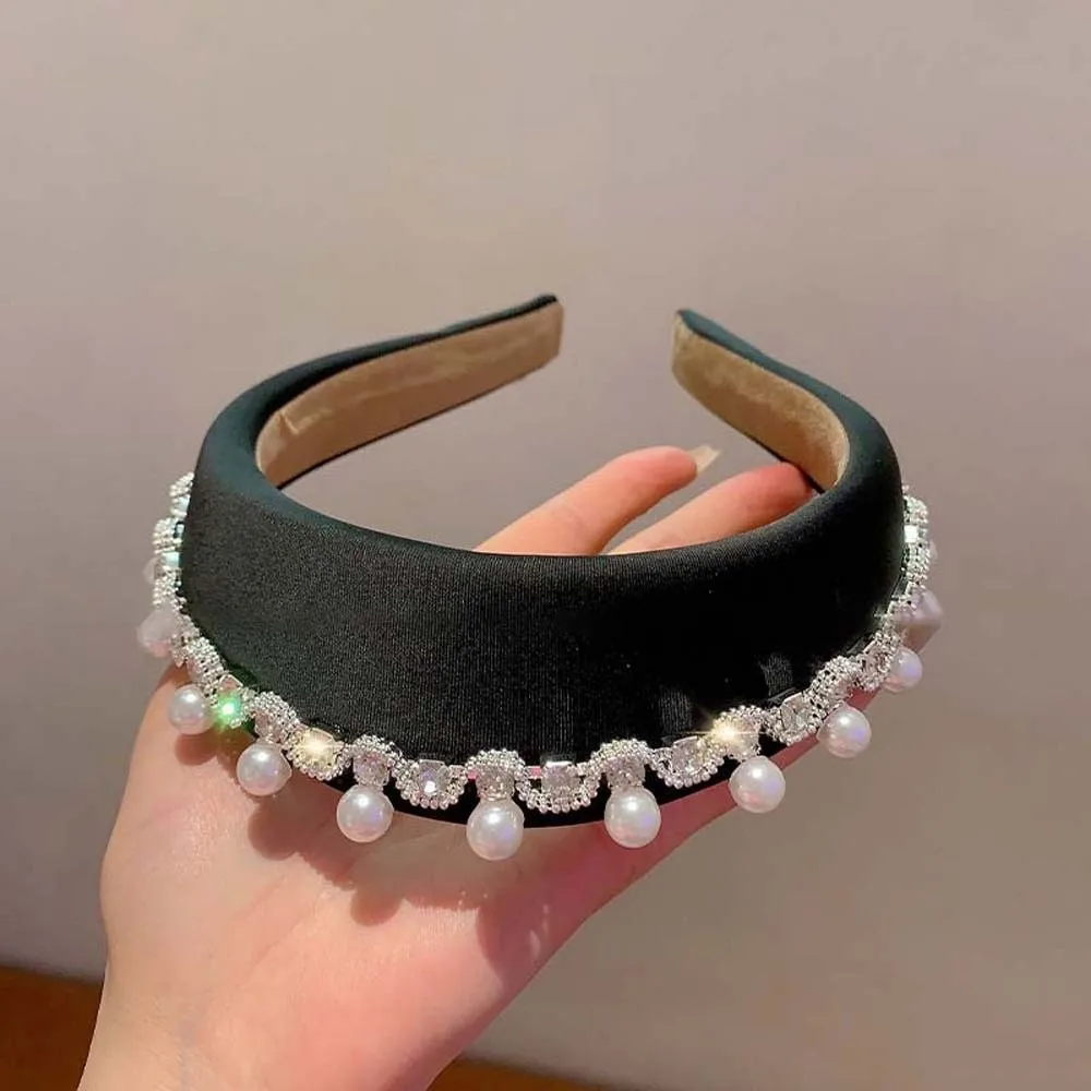 Headwear Irregular Wide Hairband Gorgeous Waterproof Pearls Sponge Headband Sparkling Rhinestone Rhinestone Korean Hair Hoop
Headwear Irregular Wide Hairband Gorgeous Waterproof Pearls Sponge Headband Sparkling Rhinestone Rhinestone Korean Hair Hoop