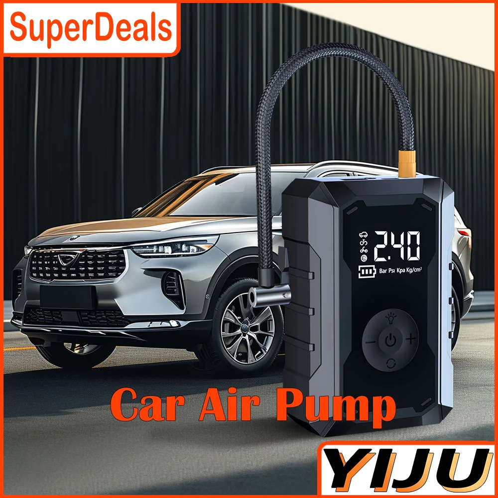 Автомобильный воздушный компрессор, электрический насос для накачивания шин со светодиодной лампой для мотоцикла, велосипедных шин, портативный надувной насос
Автомобильный воздушный компрессор, электрический насос для накачивания шин со светодиодной лампой для мотоцикла, велосипедных шин, портативный надувной насос