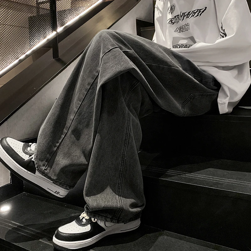 Retro Distressed Straight Leg Jeans Men's Handsome Loose Casual INS Trendy Simple Youth Wide Leg Long Pants
Retro Distressed Straight Leg Jeans Men's Handsome Loose Casual INS Trendy Simple Youth Wide Leg Long Pants