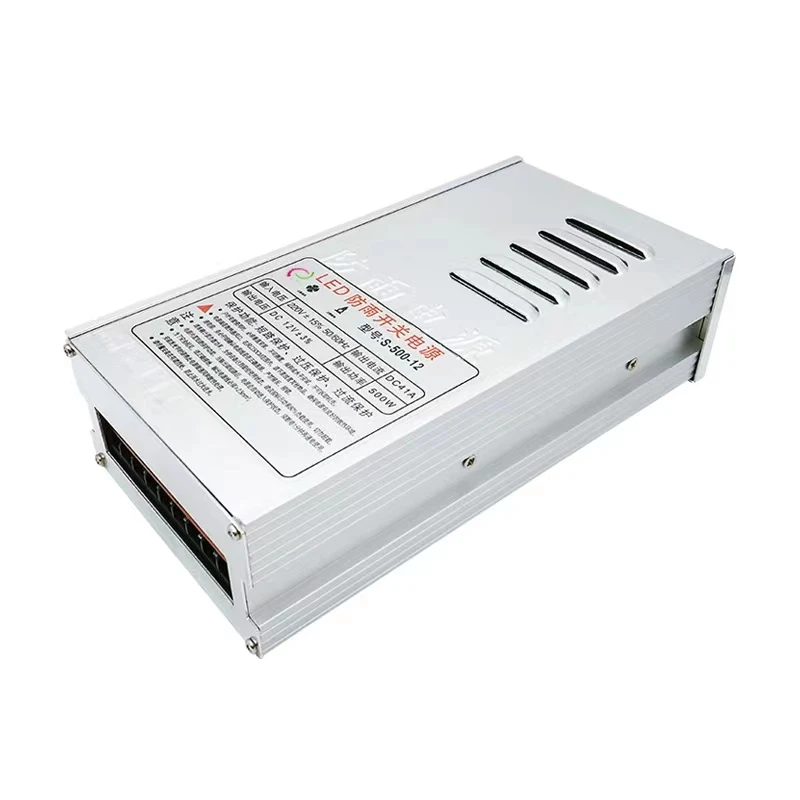 Hot selling LED12V500W40A rainproof power transformer light box module light bar car supplies to home
Hot selling LED12V500W40A rainproof power transformer light box module light bar car supplies to home