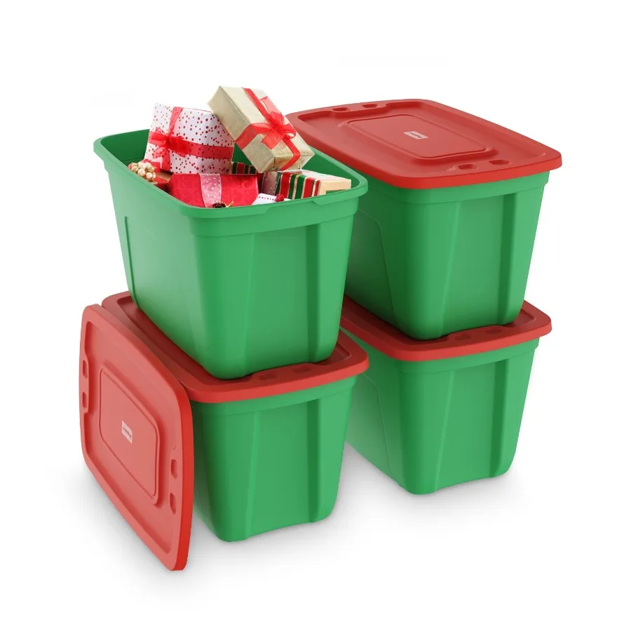 Stackable 18-Gallon Christmas Storage Bins with Lids for Holiday Organization Ideal for Garage and Home Use Efficient Space-Sav
Stackable 18-Gallon Christmas Storage Bins with Lids for Holiday Organization Ideal for Garage and Home Use Efficient Space-Sav