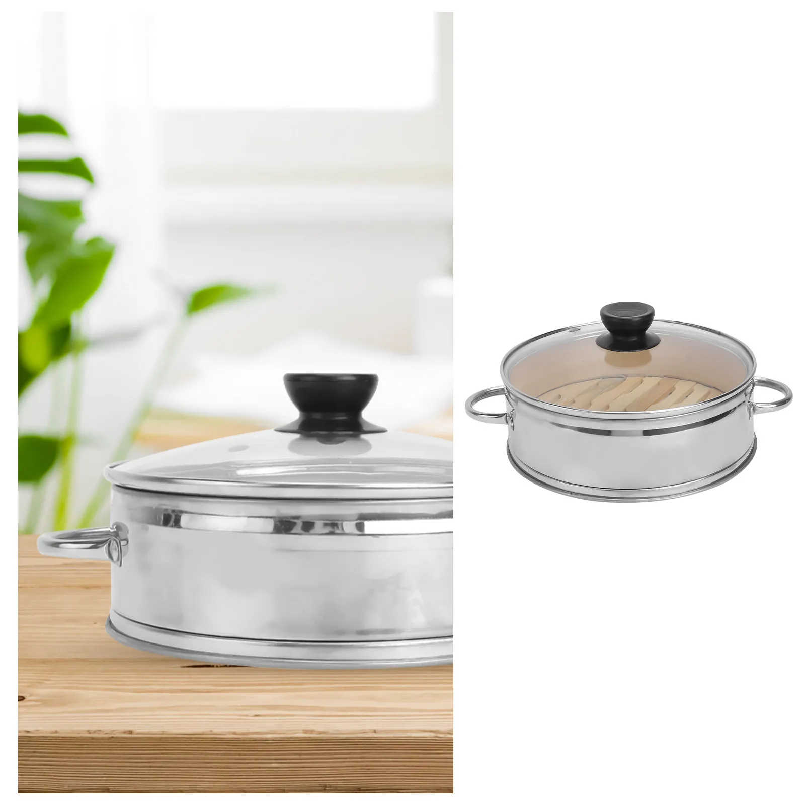 1Set Stainless Steel Bamboo Food Steamer Premium Household Steamer Thickened Heat Resistant Steaming Basket for Dumplings
1Set Stainless Steel Bamboo Food Steamer Premium Household Steamer Thickened Heat Resistant Steaming Basket for Dumplings