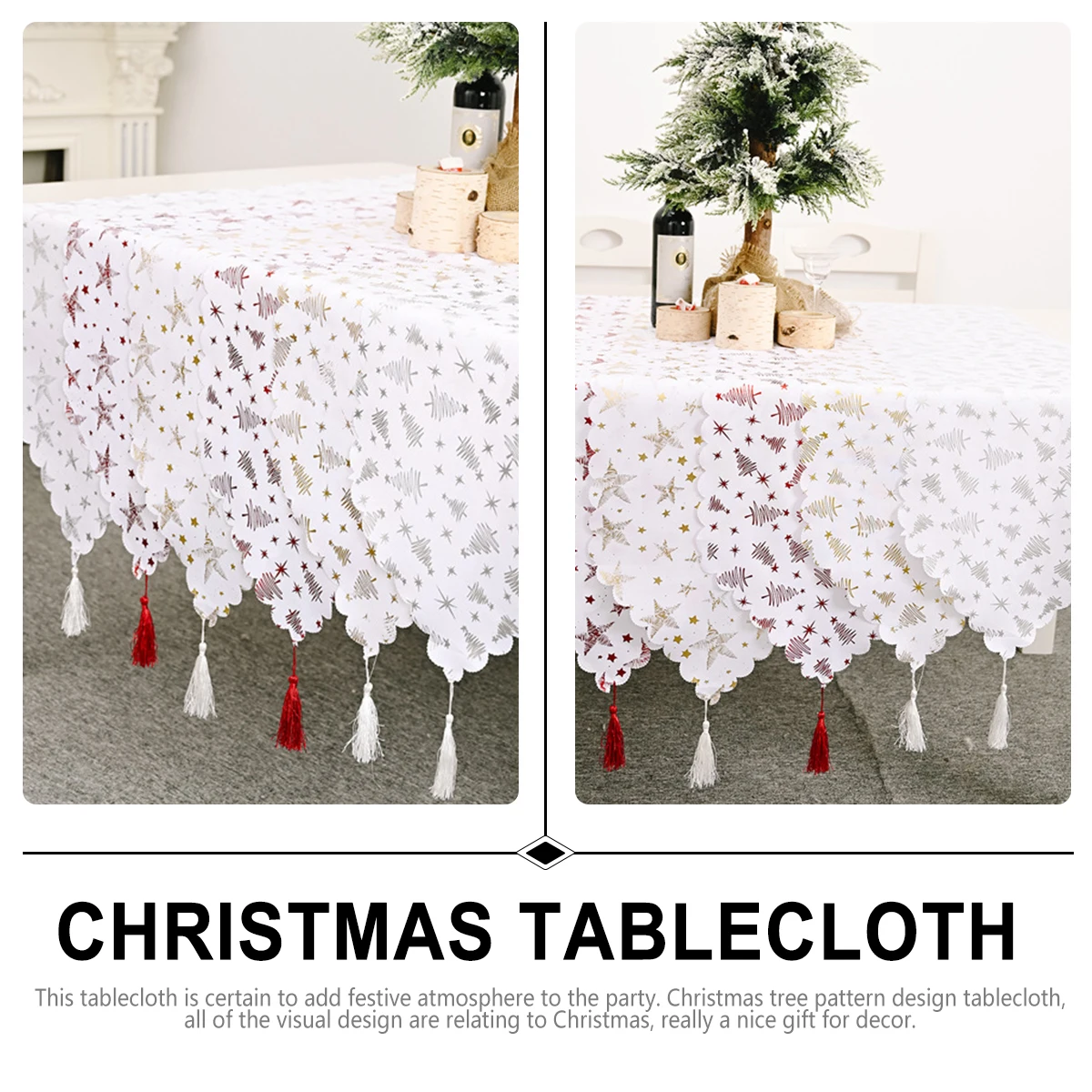 Christmas Tablecloth Decorations Foldable Lightweight Runner Place Mat Table Cover White Patterns Christmas Tree Gold Foil Linen
Christmas Tablecloth Decorations Foldable Lightweight Runner Place Mat Table Cover White Patterns Christmas Tree Gold Foil Linen